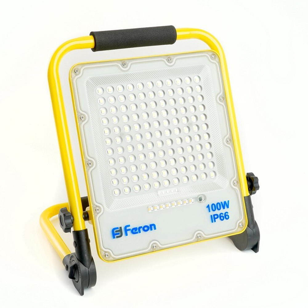 Прожектор светодиодный переносной C зарядным устройством 100W.  15Ah 18650. 6400K. IP66. LL-952