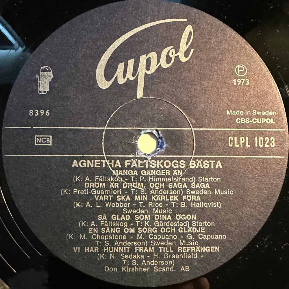 Agnetha Faltskog - Agnetha Faltskogs Basta (Швеция 1973г.)