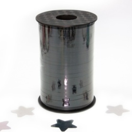 Лента полипропиленовая (0,5 см*250 м) Черный, Лаковый, 1 шт.