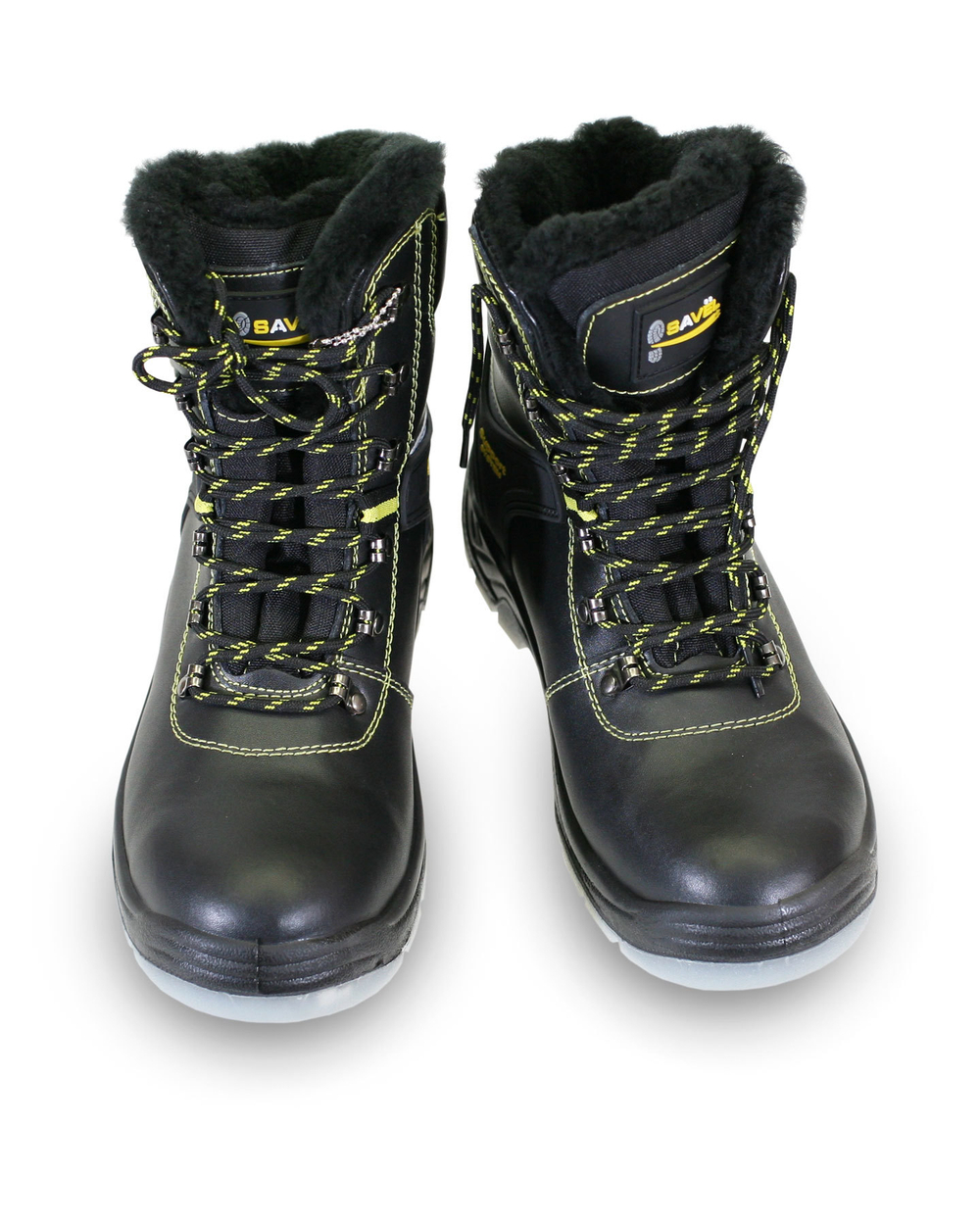 Ботинки кожаные на натуральном меху ПУ-ТПУ