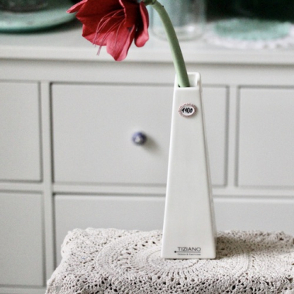 Ваза керамическая конус усеченный Tiziano 7 x 25 см