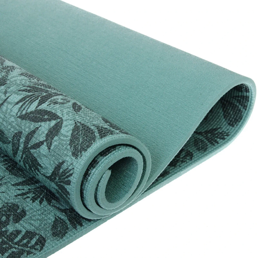 Коврик для йоги 8 мм 173х61 см «Ритм» с принтом ПВХ, в ассортименте