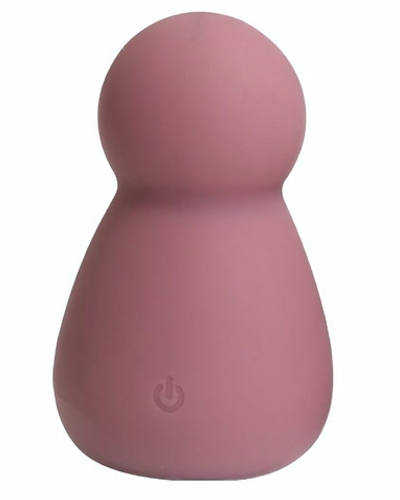 Грязно-розовый перезаряжаемый вибратор Bubble - 7,8 см. (Цвет: грязно-розовый)