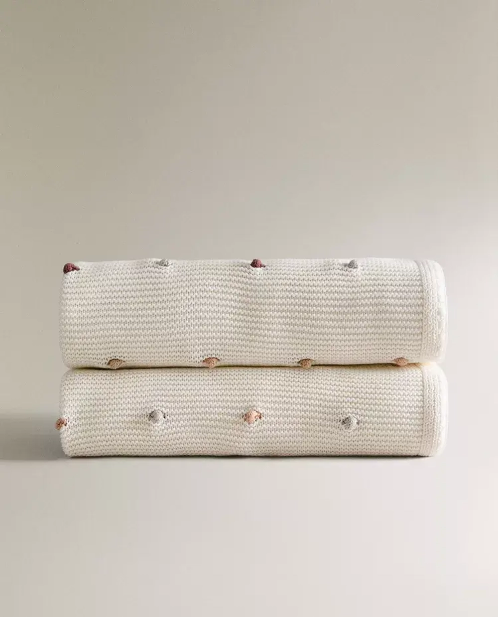 ZARA HOME ДЕТСКИЙ ТРИКОТАЖНЫЙ ПЛЕД, РАЗНОЦВЕТНЫЙ
