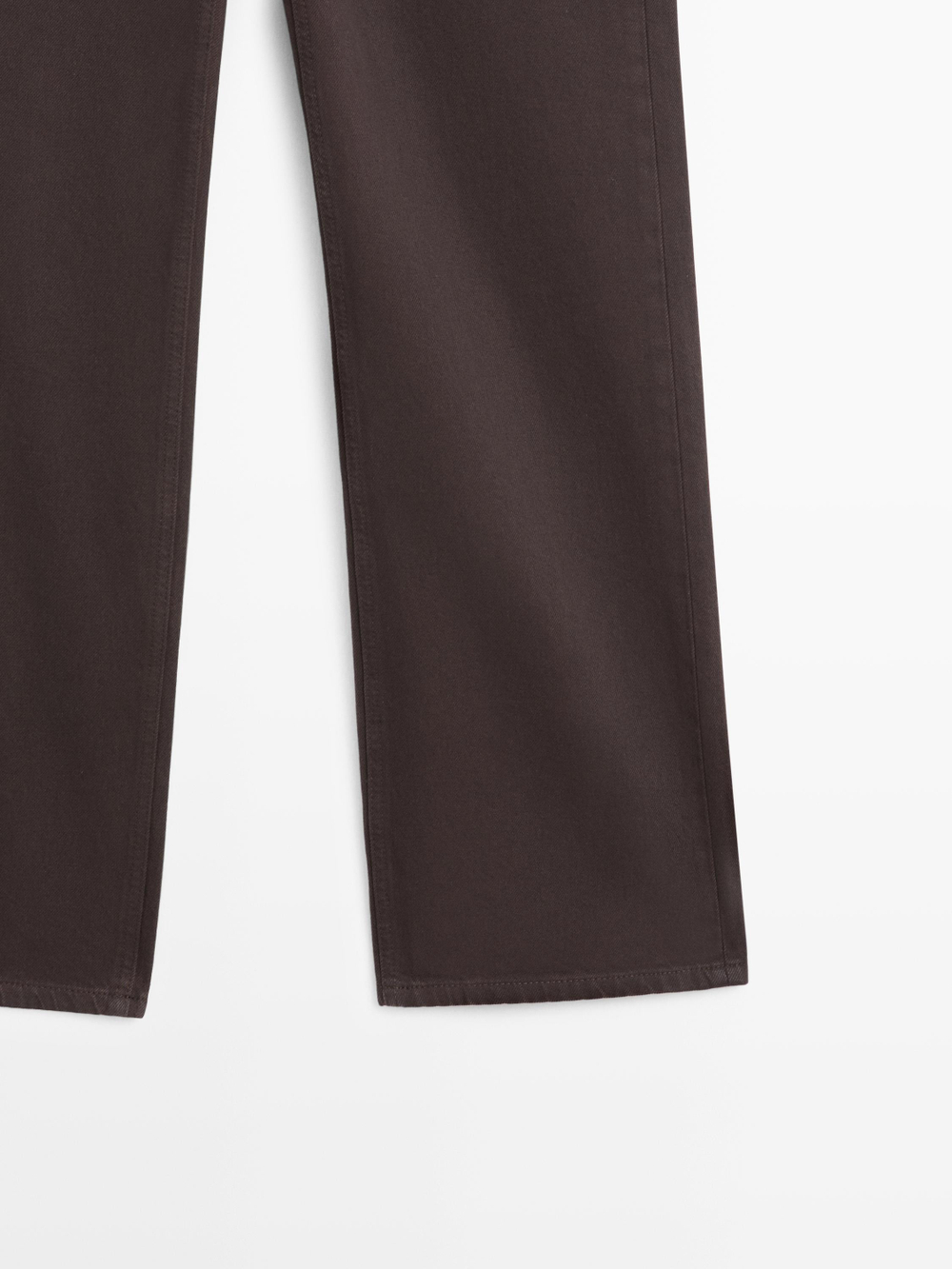 Massimo Dutti Джинсы с широкими штанинами, шоколадный