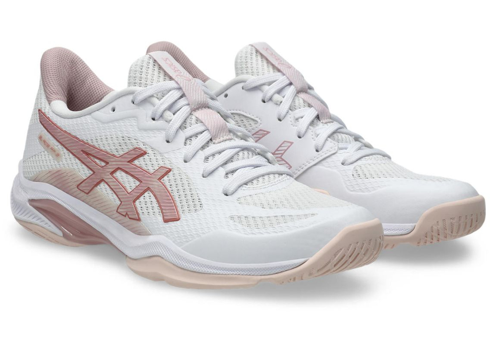 Женские кроссовки для бадминтона/сквоша Asics Blade FF 2 - white/morganite