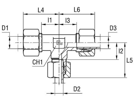 Соединение PRT DL15 12 15 (в сборе) CAST