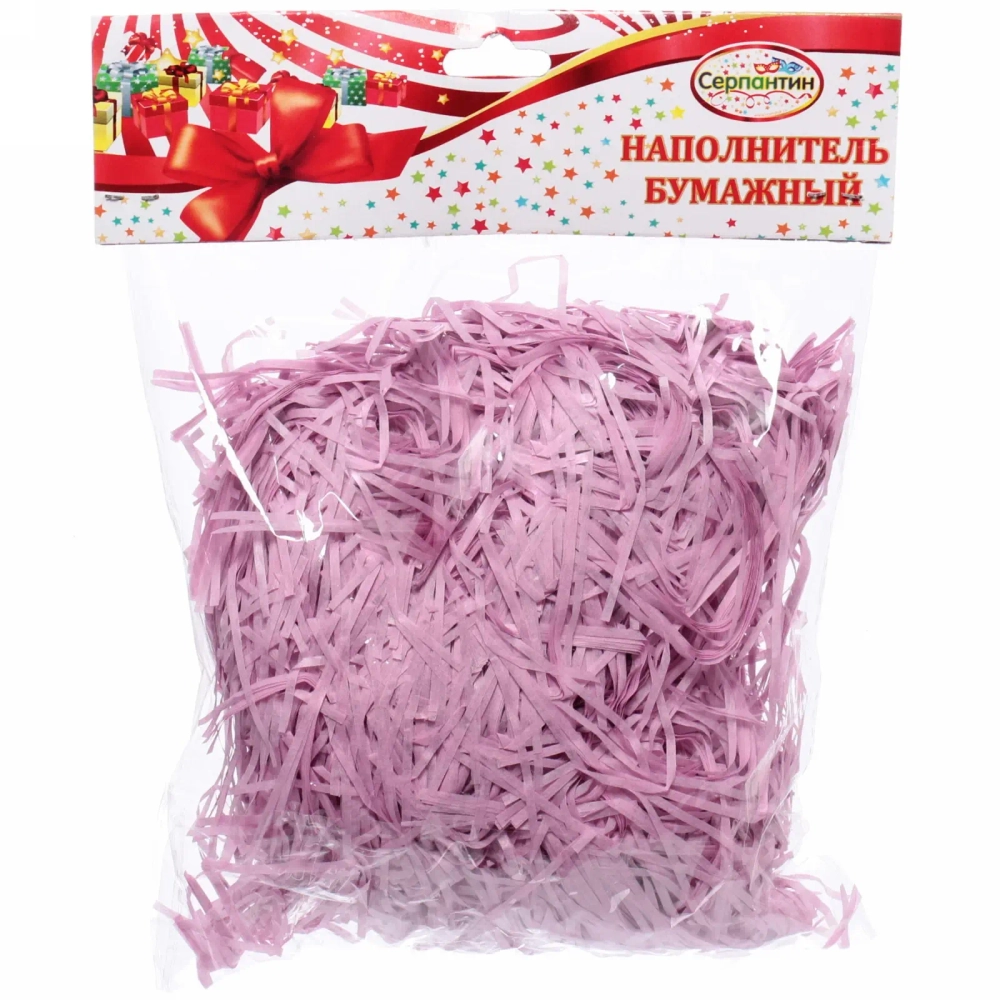 Наполнитель бумажный для подарков «Подарок близким» 50г , фиолетовый