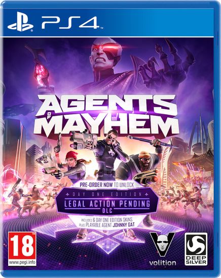 Игра для PS4: Agents of Mayhem Издание первого дня (Русские субтитры)