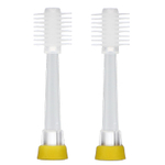 Baby Buddy, Brilliant, детские насадки Sonic, для детей от 3 лет, желтые, 2 сменные насадки