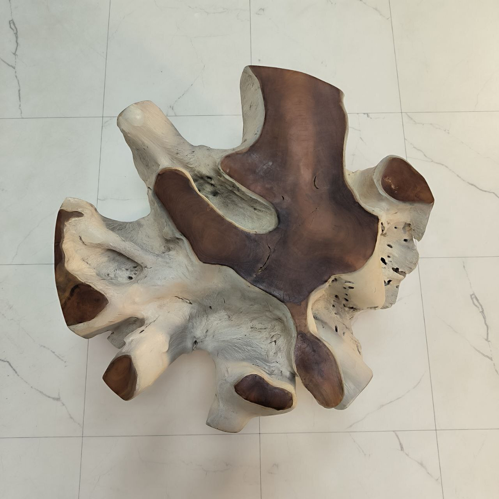 Консоль из корня тикового дерева 50117 Диа (60*60*40)