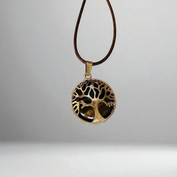 Подвеска-кулон семейное дерево. Тигровый глаз
