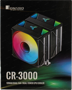 Кулер для процессора JONSBO CR-3000 (4пин, 115X/1200/1700/AM4/AM5, Al+тепл.труб)