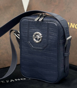 Сумка-мессенджер из кожи крокодила Stefano Ricci