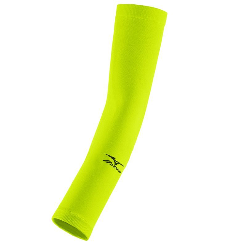 Рукав компрессионный Mizuno Armguard - safety yellow/black