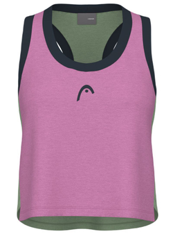 Женский топ теннисный Head Play Crop Top - разноцветный