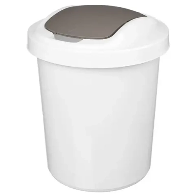 Контейнер для мусора Palm круглый 16л (светло-серый) (комплект 6 шт)