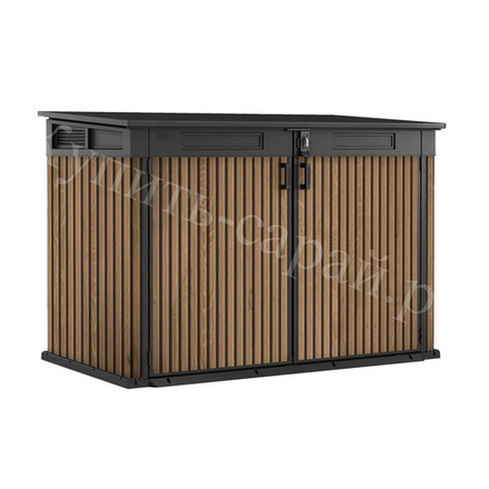 Уличный ящик пластиковый Keter Horizontal Narrow brown 2020 л