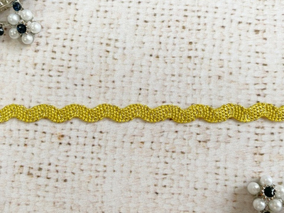 Тесьма "Вьюнок" люрекс, ш. 4-5 мм, пр-во Россия