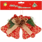 Подвеска «Колокольчики» красная 15см