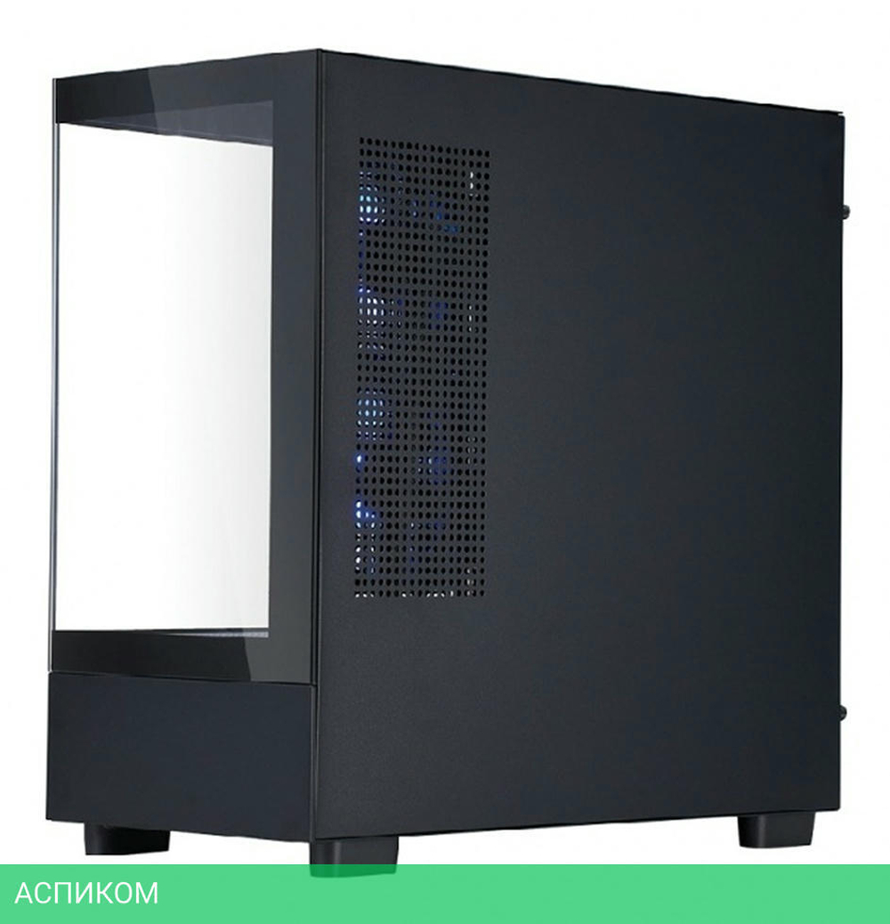 Корпус 1stPlayer Mi5 без БП Black (Mi5-BK-2FC7R-1FC7)