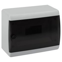 Корпус пластиковый навесной ЭРА COMFORT ЩРН-П-8 IP41 прозрачная крышка белый | Корпуса пластиковые модульные