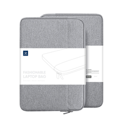 Легкая горизонтальная сумка чехол светло-серого цвета (Light Grey) для ноутбука или планшета размером от 15.5 до 16 дюймов, серия LBDB Series