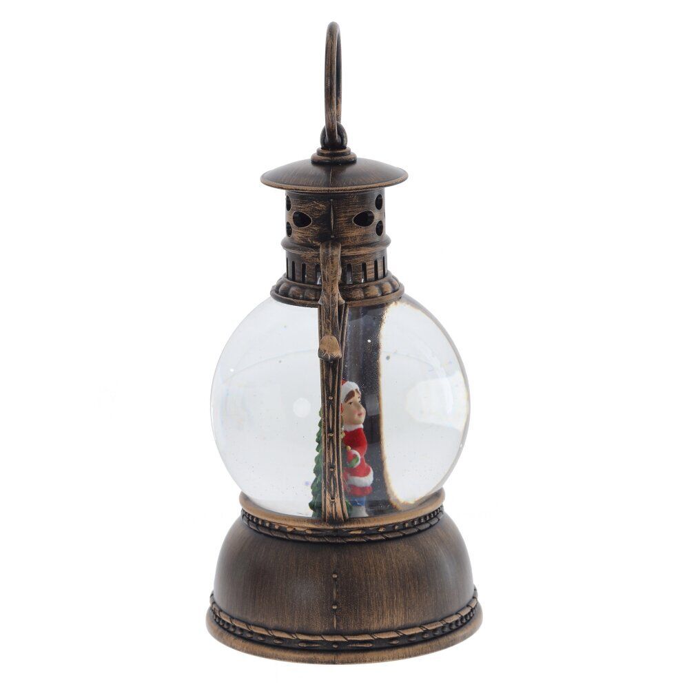 GAEM Изделие декоративное "Фонарь" (подсветка, муз, вьюга, 3хААА, н/п + USB), D 10 см, L11 W11 H24 см