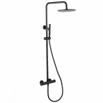 Душевая система Abber Wasser Kreis AF8160BL черная матовая