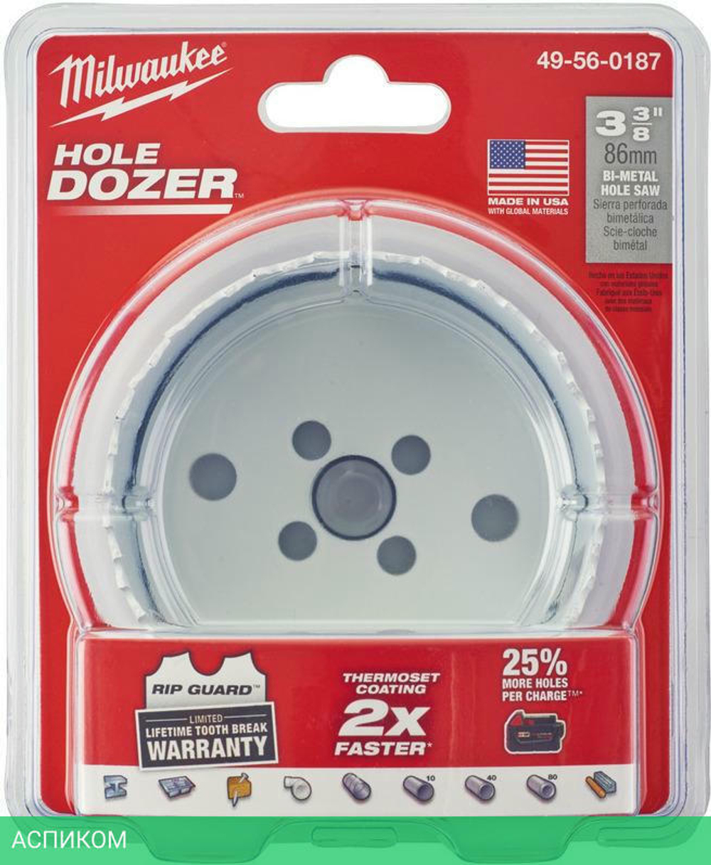 Коронка Milwaukee Hole Dozer 86мм (49560187)