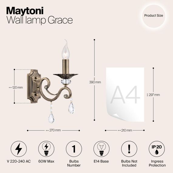 Бра Maytoni Grace RC247-WL-01-R