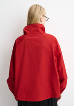 Тренч на молнии красный