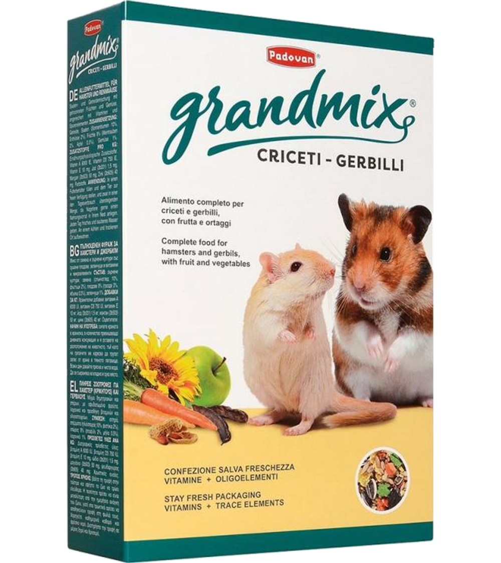 Падован Grandmix Criceti-Gerbilli Корм для хомяков и песчанок 400гр.