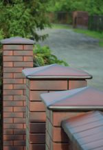 Колпак на столб забора King Klinker, Таинственный сад (05) The secret garden, 445x585x106