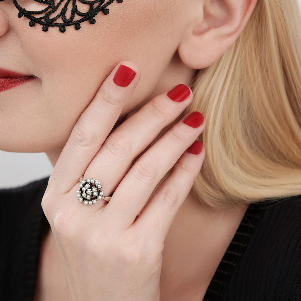 "Розалинта" кольцо из коллекции "Жемчужный сад"