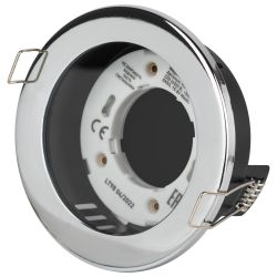 Встраиваемый светильник влагозащищенный ЭРА KL95 CH GX53 IP44 хром