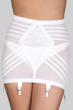 Корсетный пояс для чулок сильной коррекции (Размер: 5X) (Цвет: бежевый)