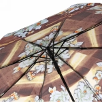 Зонт женский полуавтомат «Ultramarine - Олимпия», цвет микс, 8 спиц, d-100см, длина в слож. виде 30см