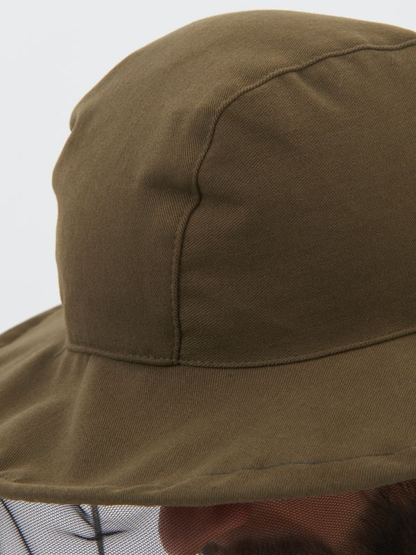 Панама-накомарник с кольцом Антигнус ткань Смесовая цвет Хаки
