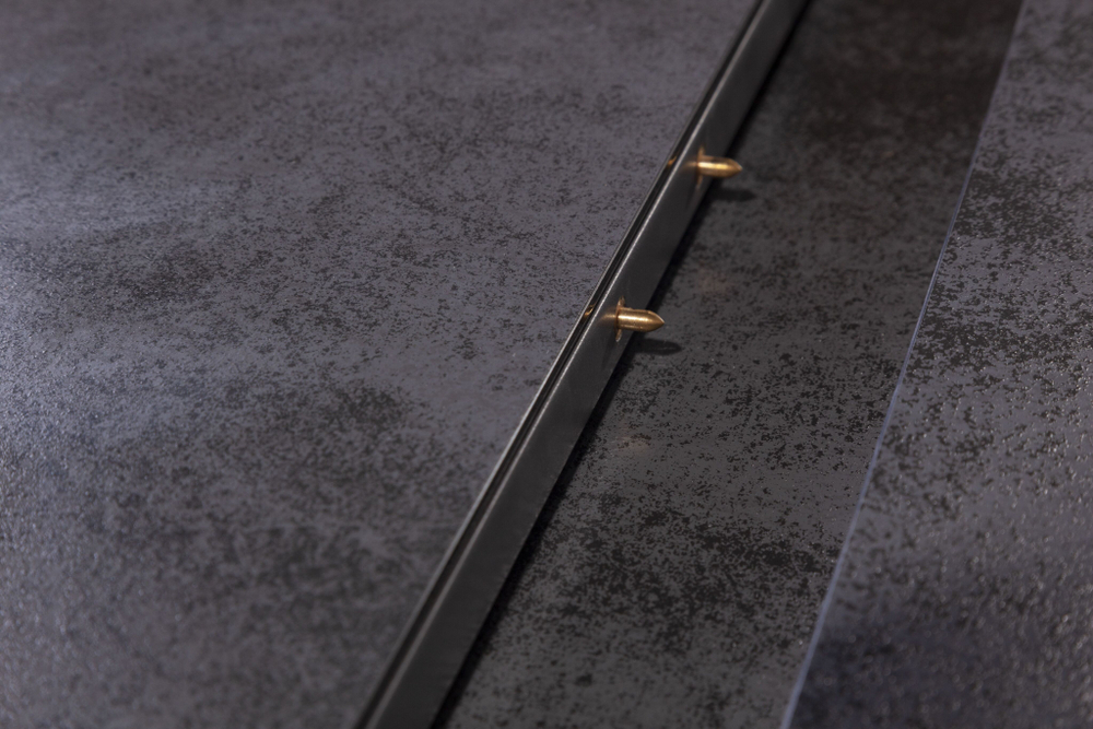 Стол раскладной Lincoln (160+40 см) глазурованное стекло черный