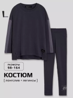 Спортивный костюм для девочки на весну с леггинсами