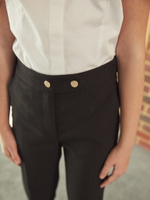 Брюки школьные узкие для девочки Next 901-316, Черный