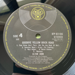 Винтажная виниловая пластинка LP Elton John Goodbye Yellow Brick Road (Япония 1973) (Оби)