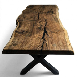 Письменный стол из слэба дуба SHAPE 200