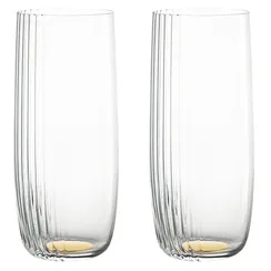 Набор стаканов alice в подарочной упаковке, 370 мл, золотистые, 2 шт.