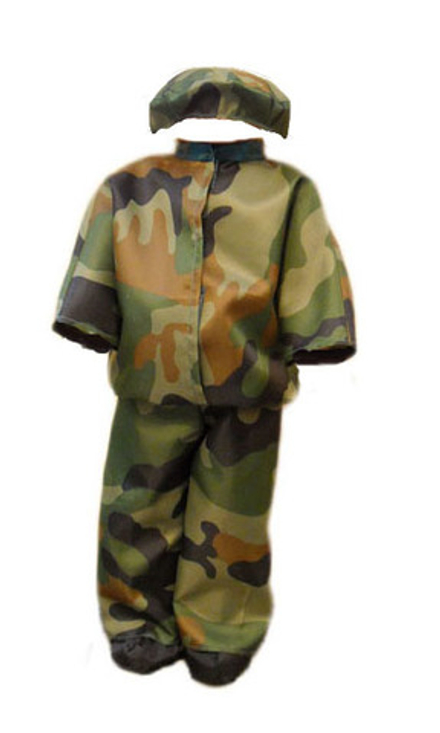 Комплект одежды Военный для кукол 45 см