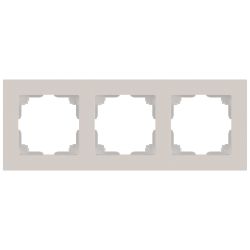 Рамка для розеток и выключателей Intro Accent 6-503-06 на 3 поста, СУ, перламутр | Intro