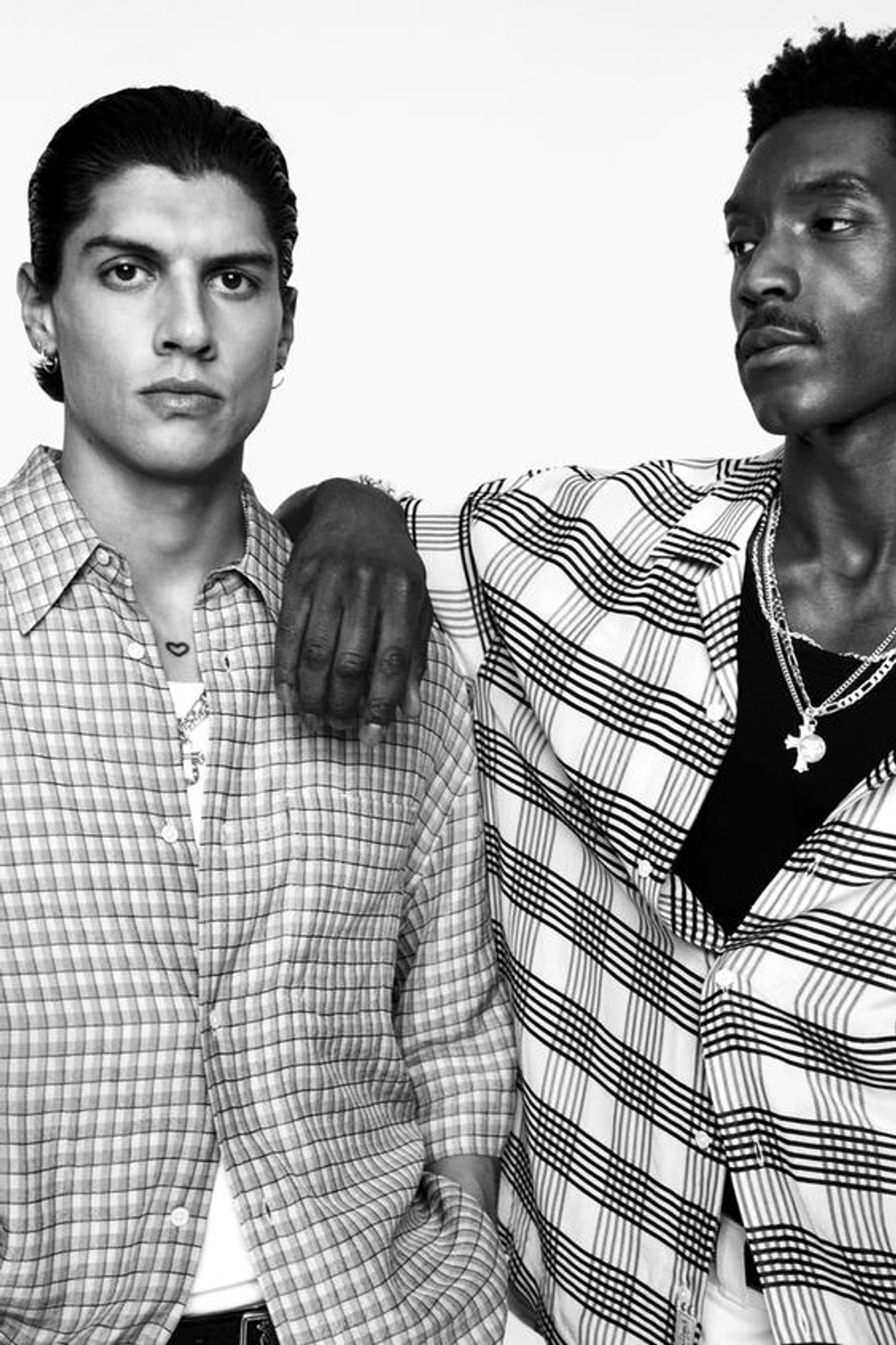 ZARA X WILLY CHAVARRIA РУБАШКА ОВЕРСАЙЗ В КЛЕТКУ , РОЗОВЫЙ/БЕЛЫЙ