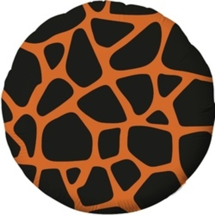 Шар (18"/46 см) Круг, Анималистика, Пятнистый окрас, Жираф