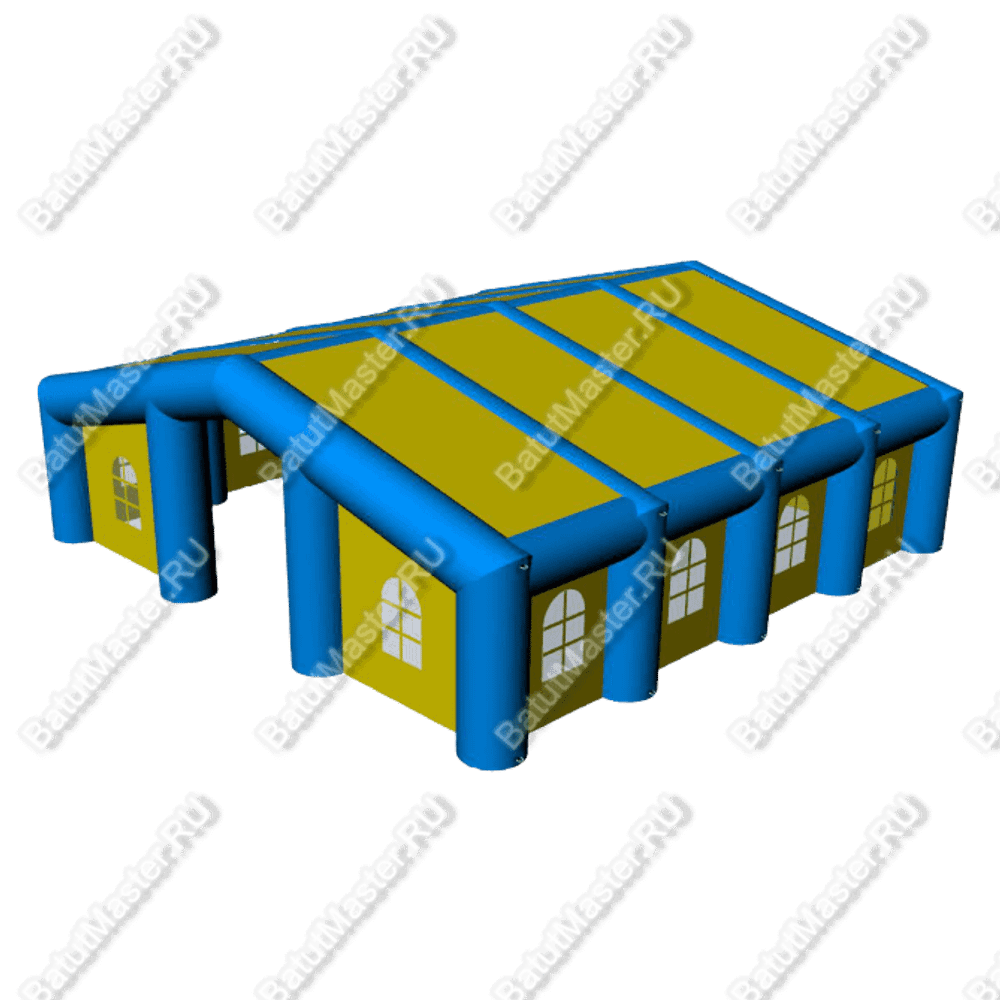 Надувной шатер "Сине-желтый" 8*8 м